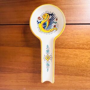 Large Nova Deruta Ceramic Spoon Rest